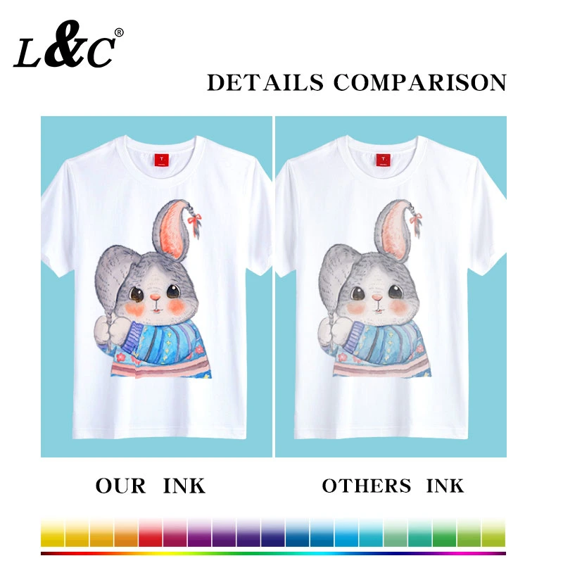 Premium Digital Textile Water Based Refill Ink Dye Sublimation Ink Customized Heat Transfer for Epson Inkjet Printer L1800 Et-2720/4700/2726/2715